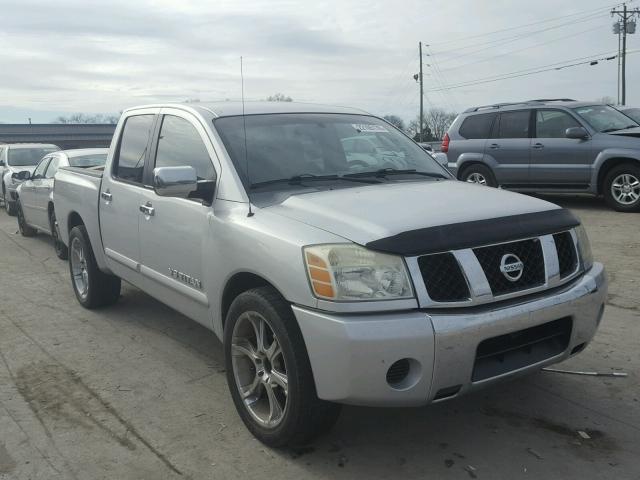 1N6BA07A35N578296 - 2005 NISSAN TITAN XE SILVER photo 1