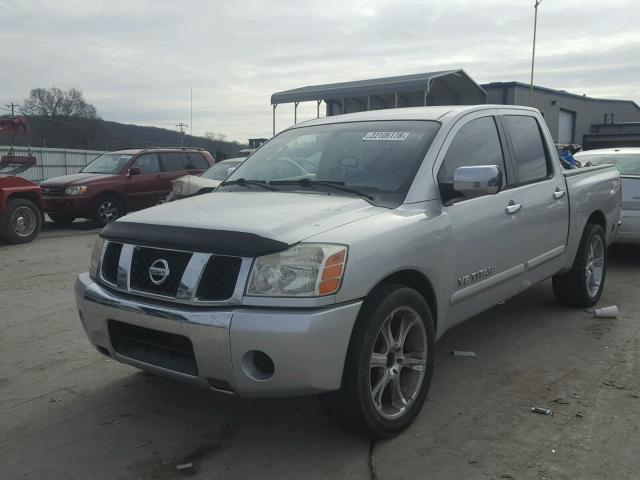 1N6BA07A35N578296 - 2005 NISSAN TITAN XE SILVER photo 2