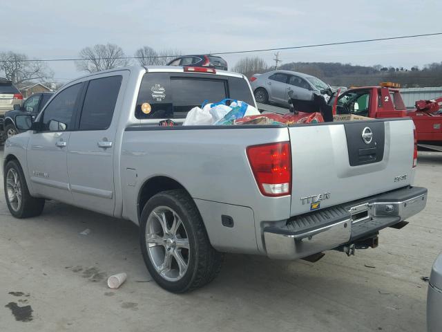 1N6BA07A35N578296 - 2005 NISSAN TITAN XE SILVER photo 3