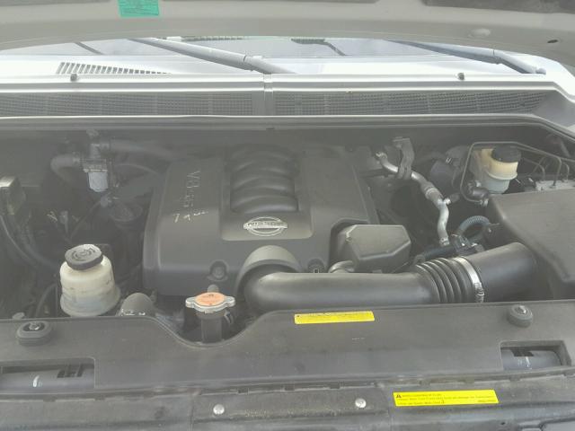 1N6BA07A35N578296 - 2005 NISSAN TITAN XE SILVER photo 7