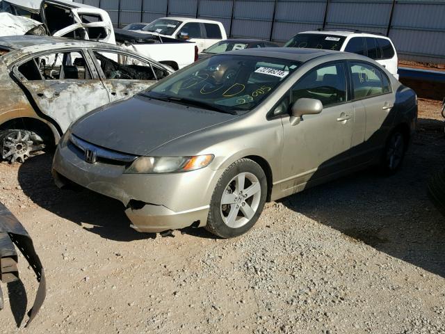 1HGFA15877L030005 - 2007 HONDA CIVIC EX ოქროსფერი ფოტო 2