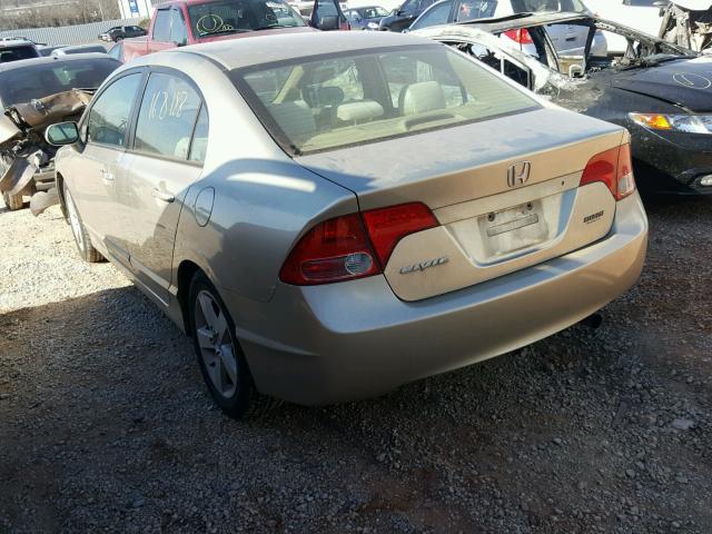 1HGFA15877L030005 - 2007 HONDA CIVIC EX ოქროსფერი ფოტო 3