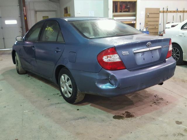 4T1BE32K23U656171 - 2003 TOYOTA CAMRY LE BLUE photo 3