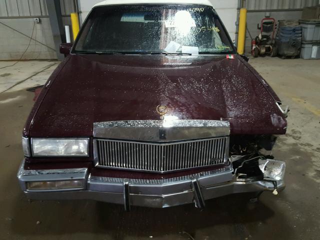 1G6CD5331L4232644 - 1990 CADILLAC DEVILLE BURGUNDY photo 10