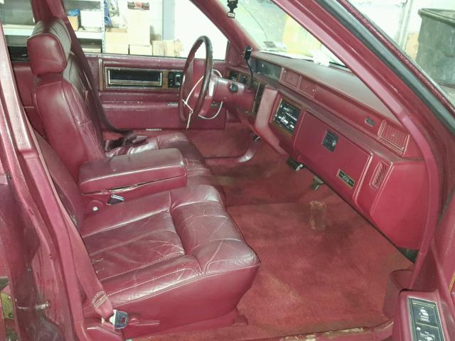 1G6CD5331L4232644 - 1990 CADILLAC DEVILLE BURGUNDY photo 5