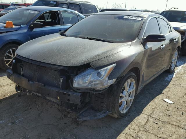 1N4AA5AP5CC851584 - 2012 NISSAN MAXIMA S BLACK photo 2