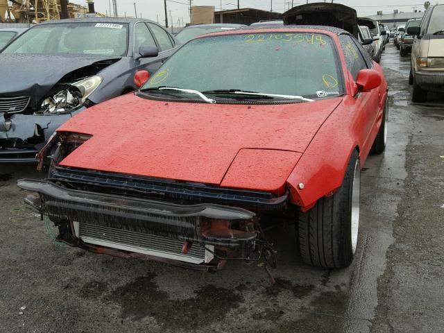 JT2SW21N4M0014429 - 1991 TOYOTA MR2 SPORT RED photo 2