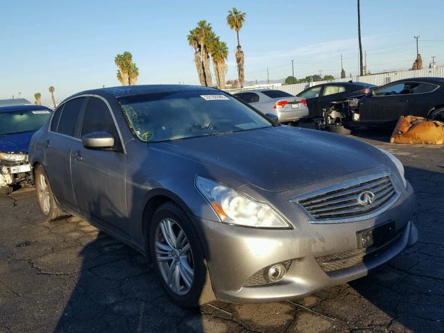 JN1CV6APXDM306508 - 2013 INFINITI G37 BASE GRAY photo 1