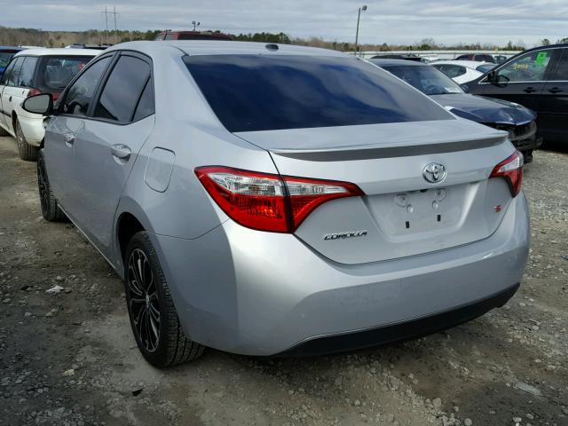 2T1BURHEXEC204044 - 2014 TOYOTA COROLLA L SILVER photo 3