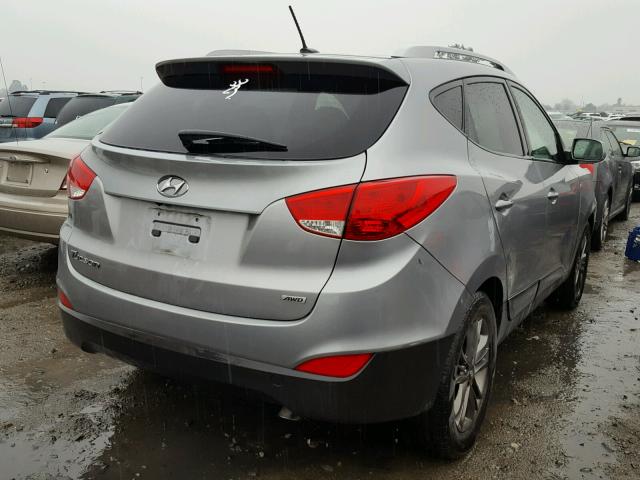 KM8JUCAG3EU815732 - 2014 HYUNDAI TUCSON GLS GRAY photo 4