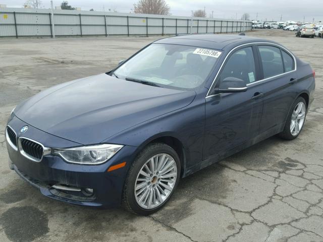 WBA3B9G53FNR93855 - 2015 BMW 335 XI BLUE photo 2