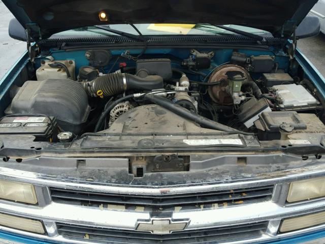 2GCEC19WXT1114140 - 1996 CHEVROLET GMT-400 C1 GREEN photo 7