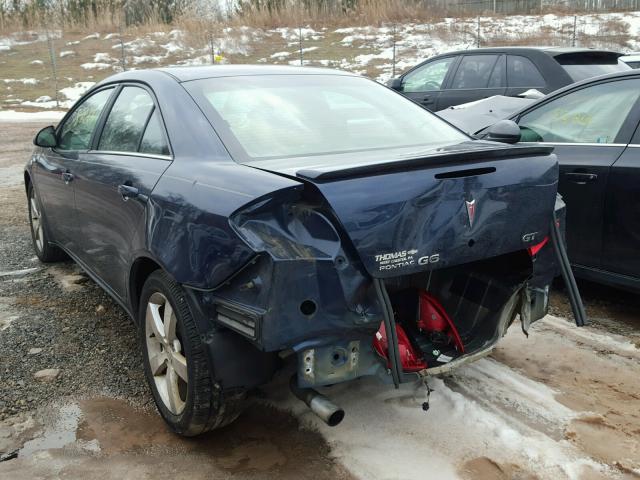 1G2ZH57N584293661 - 2008 PONTIAC G6 GT BLUE photo 3