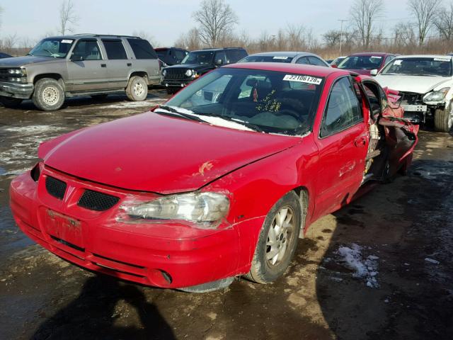 1G2NF52E24M509813 - 2004 PONTIAC GRAND AM S RED photo 2