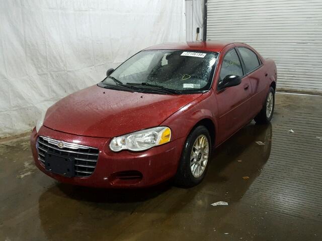 1C3EL56R06N212526 - 2006 CHRYSLER SEBRING TO MAROON photo 2