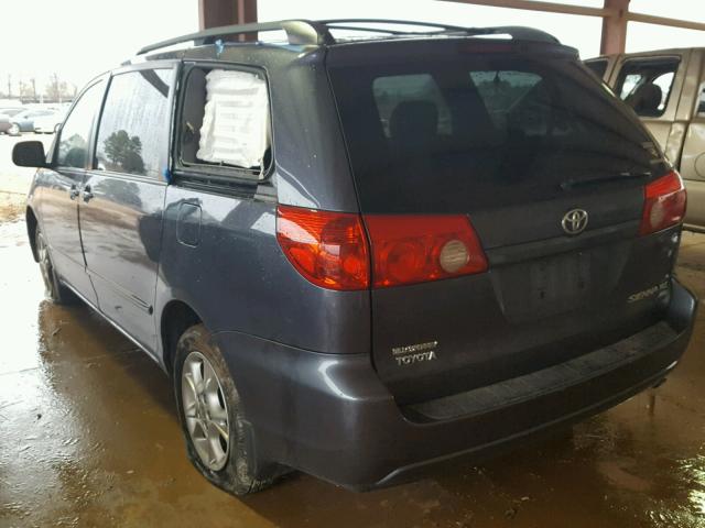 5TDBA22C06S055143 - 2006 TOYOTA SIENNA XLE BLUE photo 3