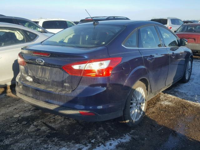 1FAHP3H23CL113908 - 2012 FORD FOCUS SEL BLUE photo 4