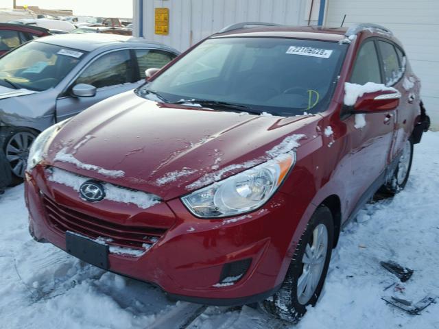 KM8JU3AC0CU398628 - 2012 HYUNDAI TUCSON GLS BURGUNDY photo 2