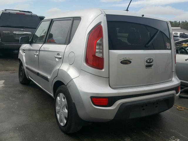 KNDJT2A53D7507215 - 2013 KIA SOUL SILVER photo 3