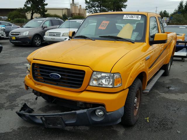 1FTYR14E09PA02646 - 2009 FORD RANGER SUP YELLOW photo 2