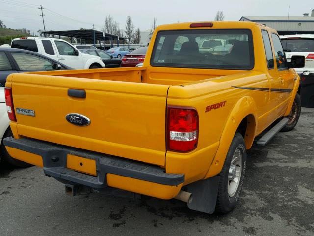1FTYR14E09PA02646 - 2009 FORD RANGER SUP YELLOW photo 4