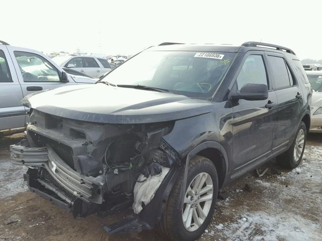 1FM5K8B83FGC47008 - 2015 FORD EXPLORER BLACK photo 2