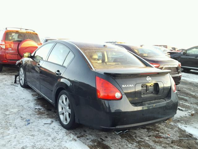 1N4BA41E68C834202 - 2008 NISSAN MAXIMA SE BLACK photo 3