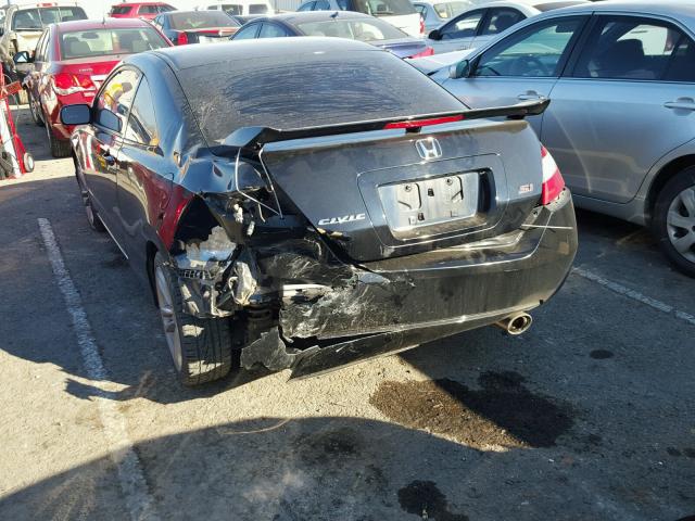 2HGFG21528H709341 - 2008 HONDA CIVIC SI BLACK photo 9