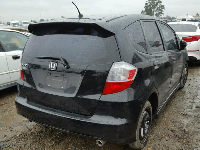 JHMGE8H6XCC009281 - 2012 HONDA FIT SPORT BLACK photo 4