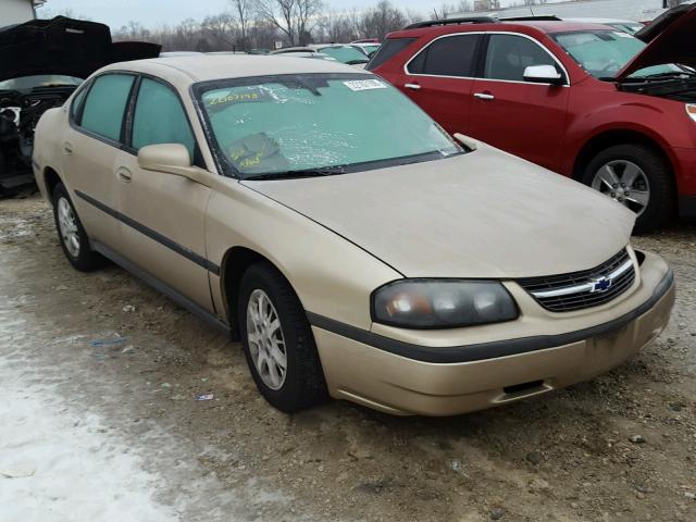 2G1WF52E149316588 - 2004 CHEVROLET IMPALA CREAM photo 1