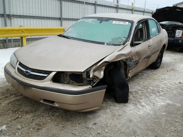 2G1WF52E149316588 - 2004 CHEVROLET IMPALA CREAM photo 2