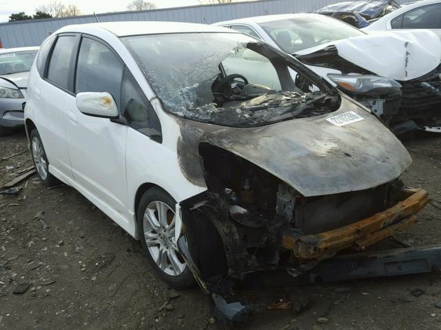 JHMGE8H43AS014615 - 2010 HONDA FIT SPORT WHITE photo 1