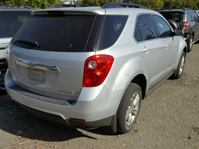 1GNALPEK3DZ124688 - 2013 CHEVROLET EQUINOX LT SILVER photo 4