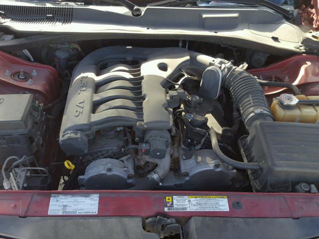 2B3KA43G18H183696 - 2008 DODGE CHARGER MAROON photo 7