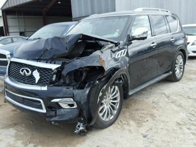 JN8AZ2NF3H9640797 - 2017 INFINITI QX80 BASE BLACK photo 2