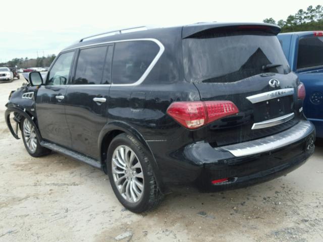 JN8AZ2NF3H9640797 - 2017 INFINITI QX80 BASE BLACK photo 3