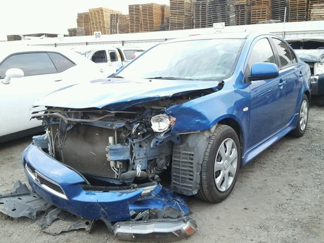 JA32U2FU1CU011135 - 2012 MITSUBISHI LANCER ES/ BLUE photo 2