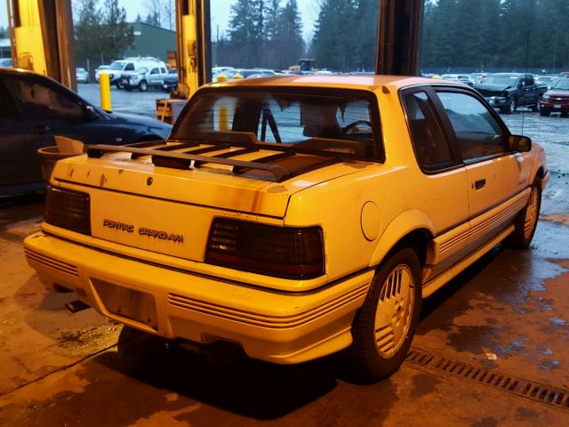 1G2NW14A5LC300024 - 1990 PONTIAC GRAND AM S WHITE photo 4