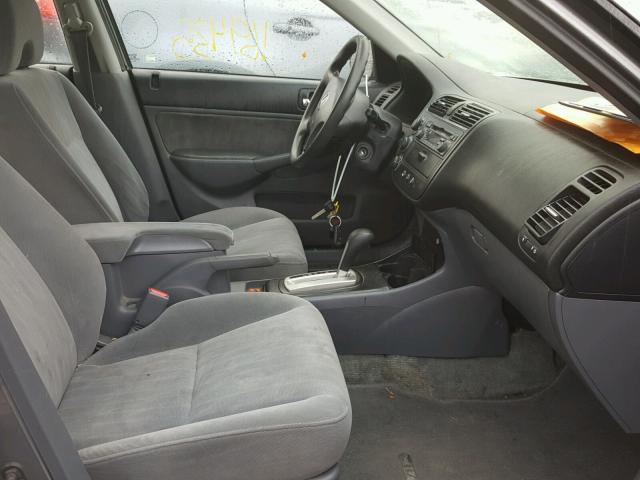 2HGES26704H503854 - 2004 HONDA CIVIC EX 银色 照片 5