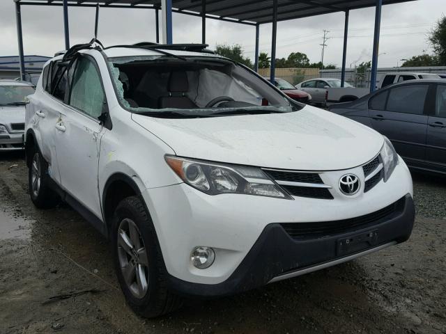 2T3WFREV2FW136121 - 2015 TOYOTA RAV4 XLE WHITE photo 1