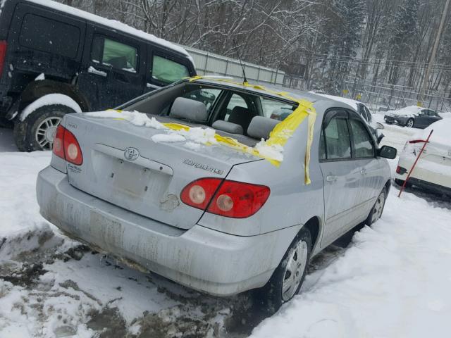 2T1BR32E67C824416 - 2007 TOYOTA COROLLA CE SILVER photo 4