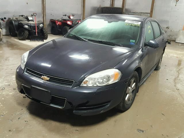 2G1WT57K591269725 - 2009 CHEVROLET IMPALA 1LT CHARCOAL photo 2