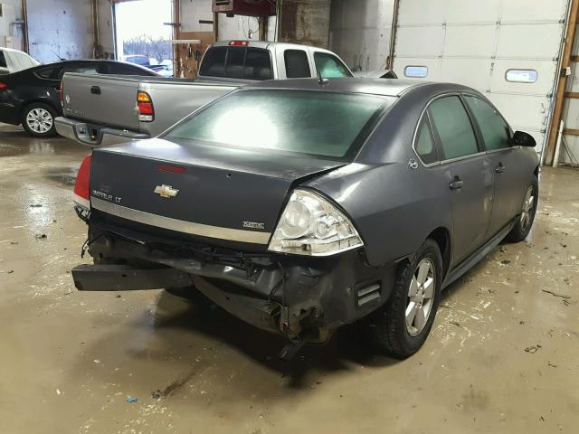 2G1WT57K591269725 - 2009 CHEVROLET IMPALA 1LT CHARCOAL photo 4