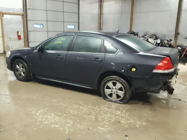 2G1WT57K591269725 - 2009 CHEVROLET IMPALA 1LT CHARCOAL photo 9