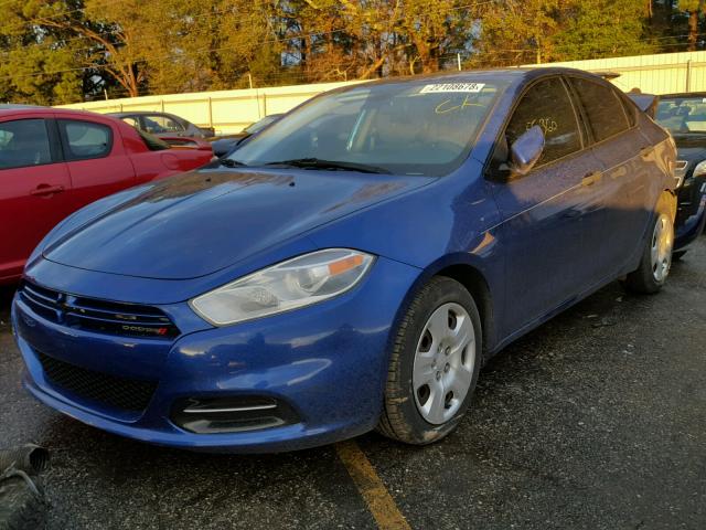 1C3CDFAA4DD334689 - 2013 DODGE DART SE BLUE photo 2