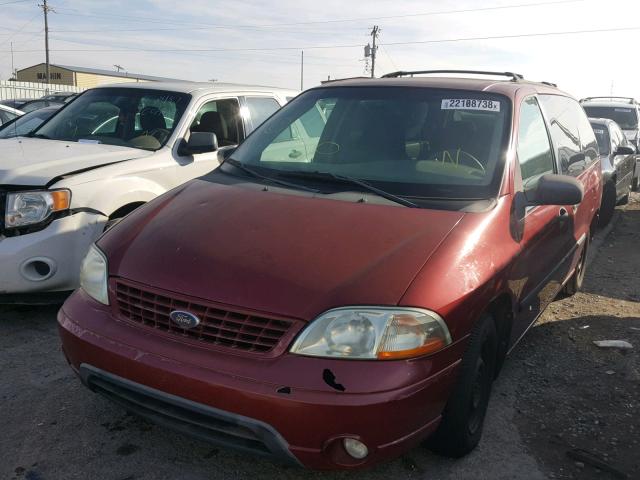 2FMZA51422BA62600 - 2002 FORD WINDSTAR L MAROON photo 2