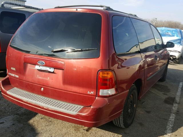 2FMZA51422BA62600 - 2002 FORD WINDSTAR L MAROON photo 4