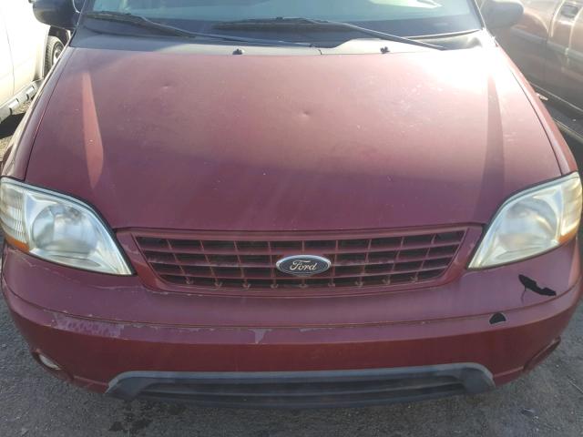 2FMZA51422BA62600 - 2002 FORD WINDSTAR L MAROON photo 7