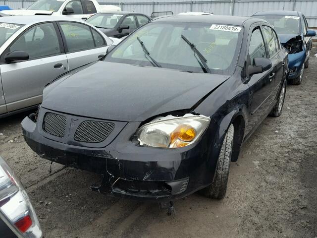 1G2AL55F277376744 - 2007 PONTIAC G5 SE BLACK photo 2