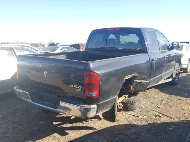 1D7HU18DX5J617353 - 2005 DODGE RAM 1500 S BLACK photo 4